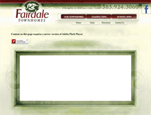 Tablet Screenshot of fairdaletownhomes.com